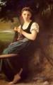 Das Stricken Mädchen Realismus William Adolphe Bouguereau